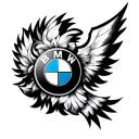 bmw logo tattoo design idea