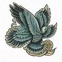 isis wings tattoo design idea