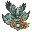 isis wings tattoo design idea