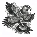 isis wings tattoo design idea