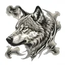 mind, future and cold blooded wolf head tattoo tattoo design idea