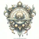 magic circle tattoo design idea