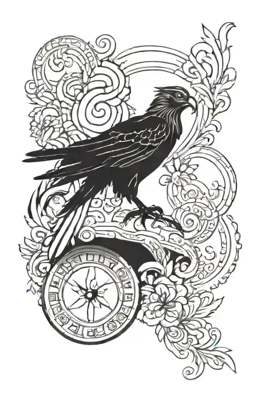 Incorporate elements of Punjab and hawk into a unique tattoo design tattoo design idea