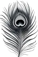 peacock feather tattoo design idea