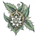hemp tattoo design idea