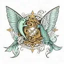 Gemini and Pisces tattoo design idea