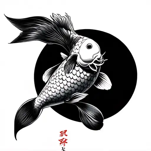 koi drifting car Japanese inspired tattoo tattoo design idea