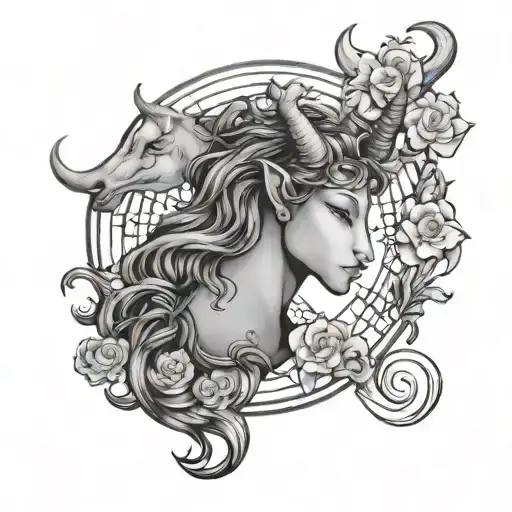 Capricorn Libra Moon Taurus Rising tattoo design idea