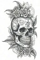 memento mori memento vivere tattoo design idea
