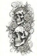 memento mori memento vivere tattoo design idea