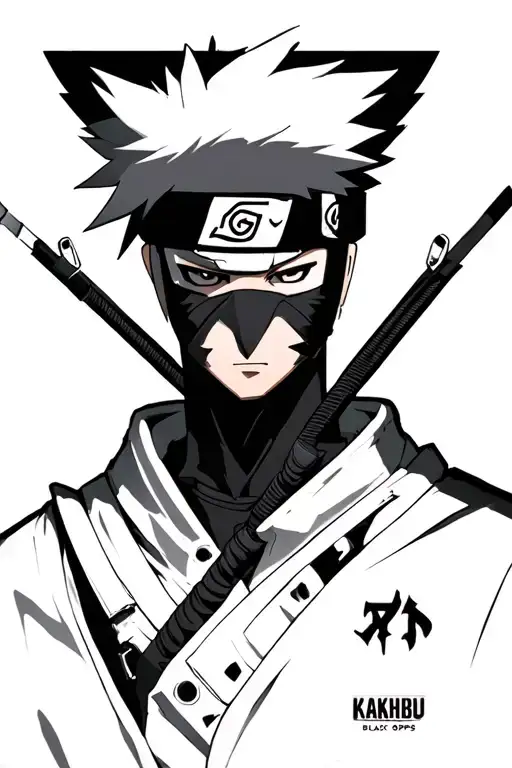 kakashi anbu black ops tattoo design idea