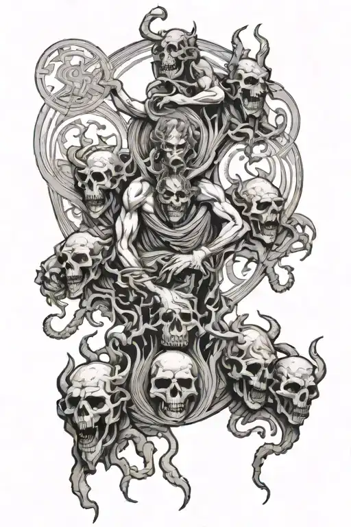 dantes inferno 9 circles of hell tattoo design idea