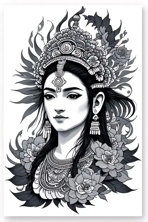 Tibetan tattoo design idea