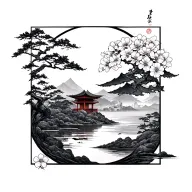 Japon inspired tattoo tattoo design idea