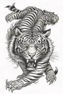 Pectoral Tiger Inspired tatoo tattoo design idea