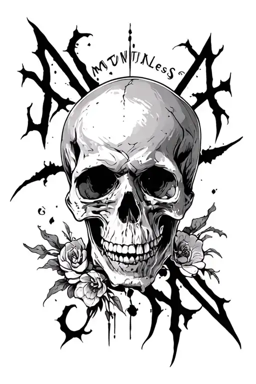 "𝕸𝖔𝖙𝖎𝖔𝖓𝖑𝖊𝖘𝖘" motionless in white tattoo tattoo design idea