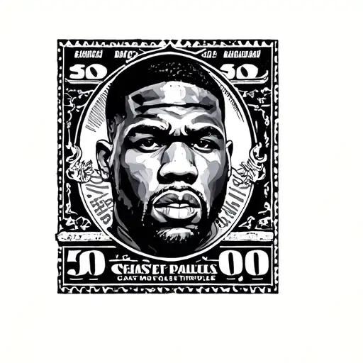 50 cent stamp tattoo that embodies tattoo design idea