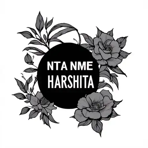 name harshita tattoo design idea