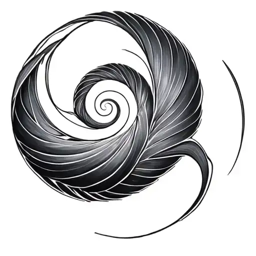 Fibonacci Spiral tattoo design idea