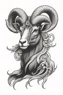 aries tattoo design idea