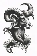 aries tattoo design idea