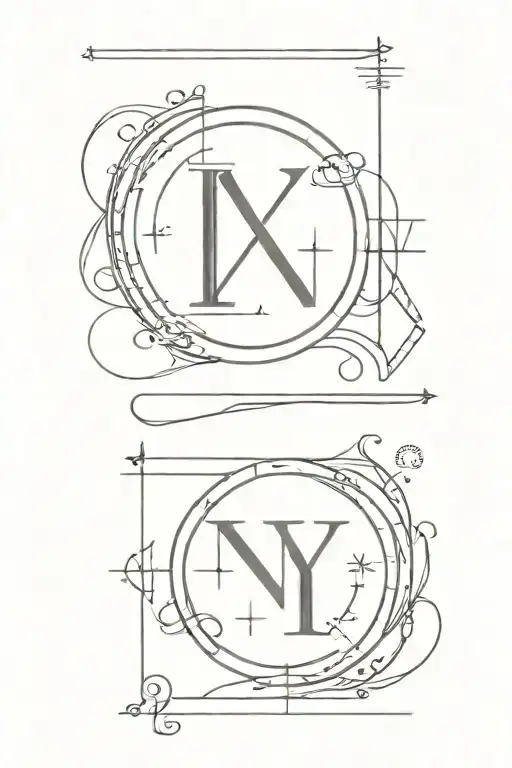 13 and 15 roman numerals tattoo design idea