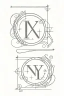 13 and 15 roman numerals tattoo design idea