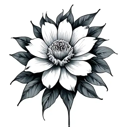 no flower can grow without rain. no man can grow without pain tattoo design idea