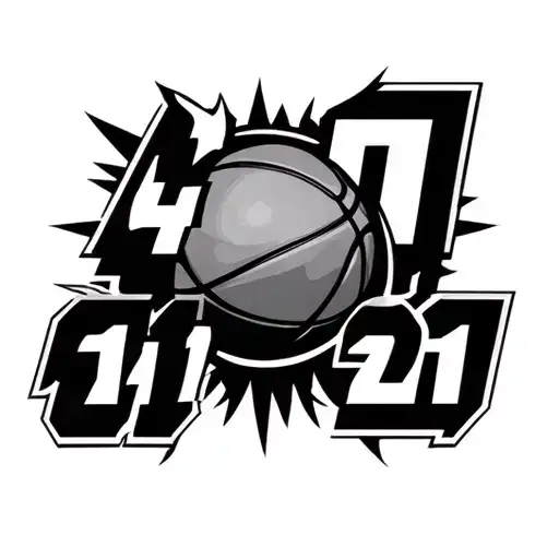 basketball, 4, 13, 21 tattoo design idea