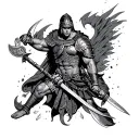 gladiator tattoo design idea