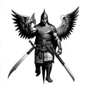 gladiator tattoo design idea