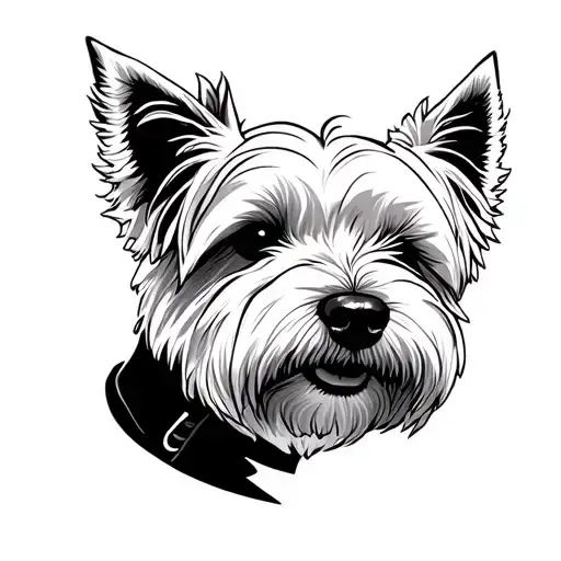 westie tattoo design idea