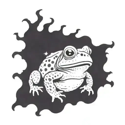 a grow toad tattoo design idea