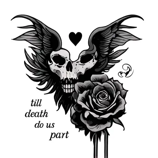 till death do us part infinity tattoo design idea