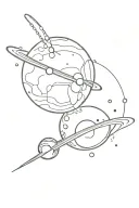 Pluto and mars   tattoo design idea