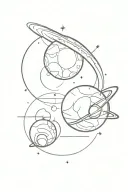 Pluto and mars   tattoo design idea