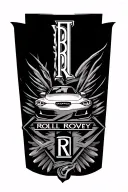 rolls royce logo tattoo design idea