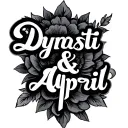 "Dynasti & April" name script tattoo design idea