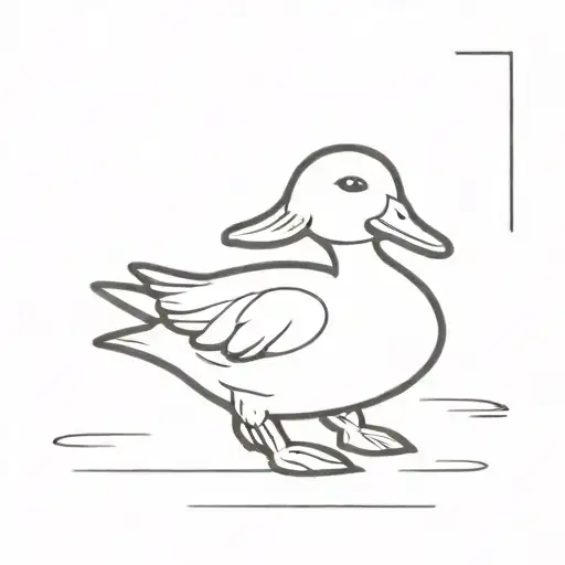 I've got an attitude duck tattoo design idea