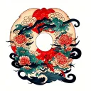 Butthole tattoo design idea