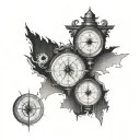 Latitude And Longitude tattoo design idea