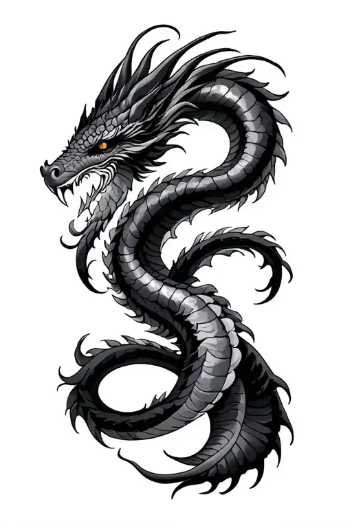 Naga tattoo design idea