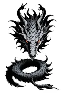 Naga tattoo design idea