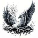 Roots And Wings tattoo design idea