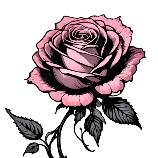 Red knot Fairy Small Prince Rose Pink Prince tattoo design idea