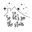 "So let’s go see the stars " stars over a house tattoo design idea