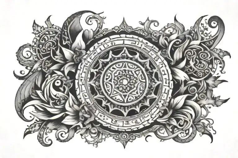 sanskrit phrases tattoo design idea