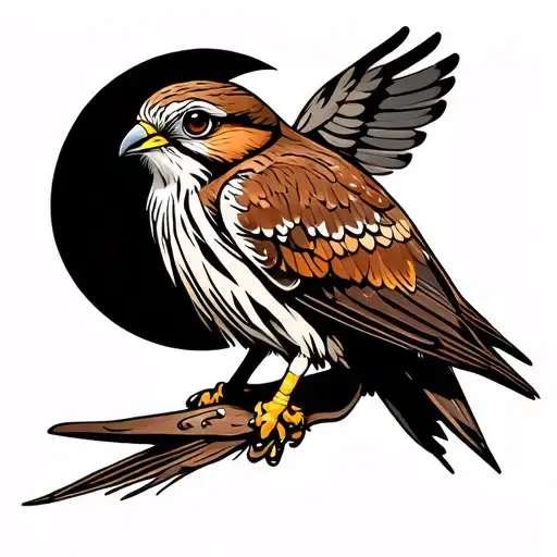Kestrel tattoo design idea