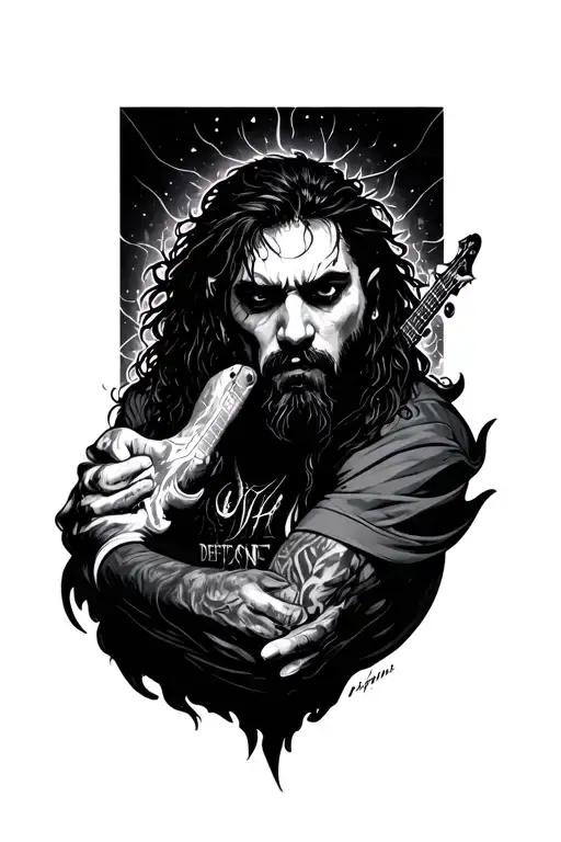 ohms Deftones tattoo design idea