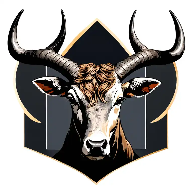 taurus zodiac signs tattoo design idea